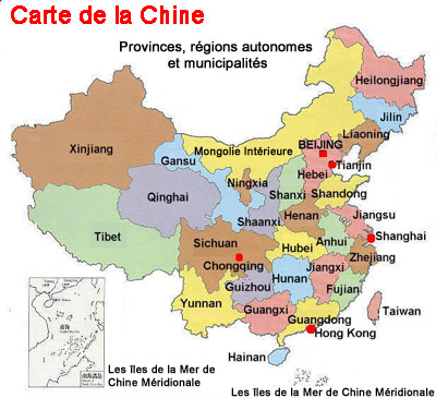 Carte Chine